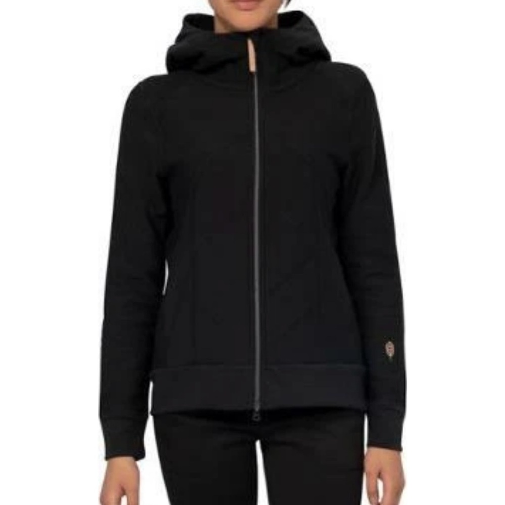 Women's INDYGENA Black MILIN Full Zip SWEAT SHIRT HOODIE  S